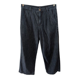 J Crew Pleated Trouser Jean Womens 29P Wide Leg Trendy